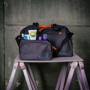 Weekend- Sporttas met bijbehorende toilettas
